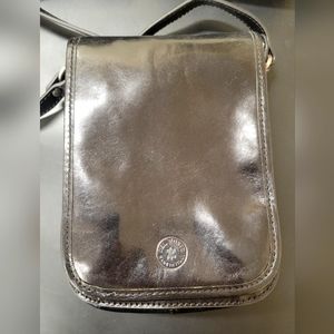 Unisex Italian black leather bag.  Del Monte made in Italy.